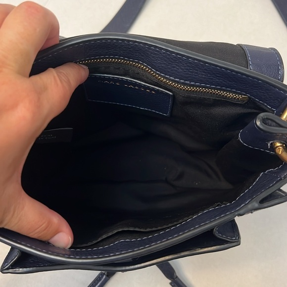 MARC JACOBS BLUE LEATHER CROSSBODY SADDLE BAG - Picture 9 of 16